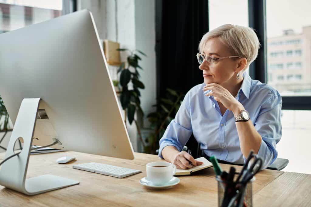 The businesswomans digital domain